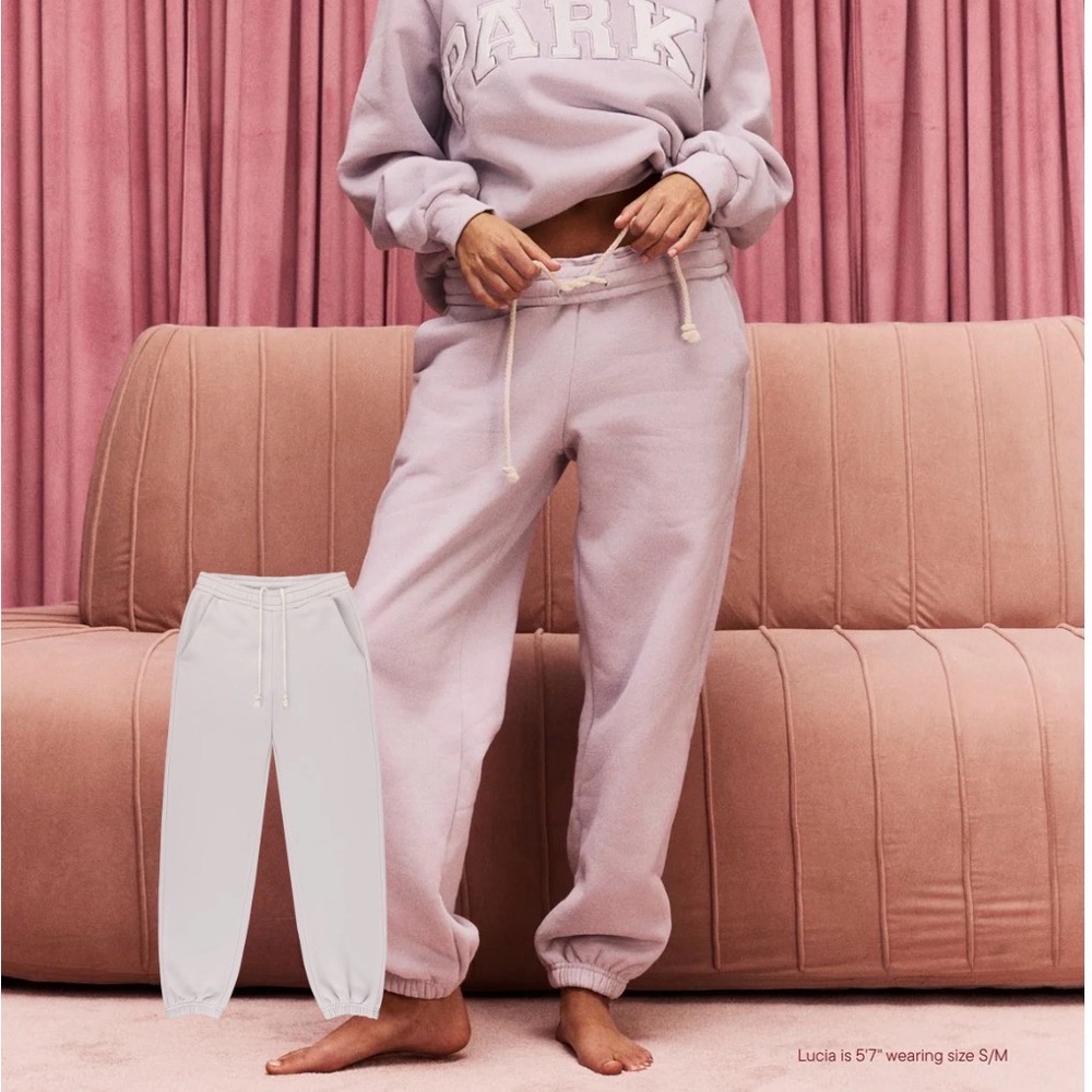 New Parke Lavender Drawstring Sweatpants- XS